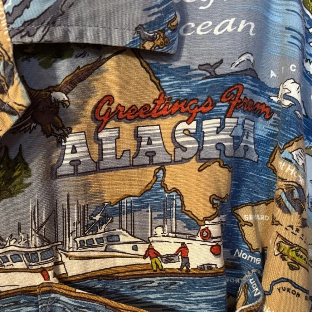 Blue Graphic Alaska Shirt - Picture 3 of 7
